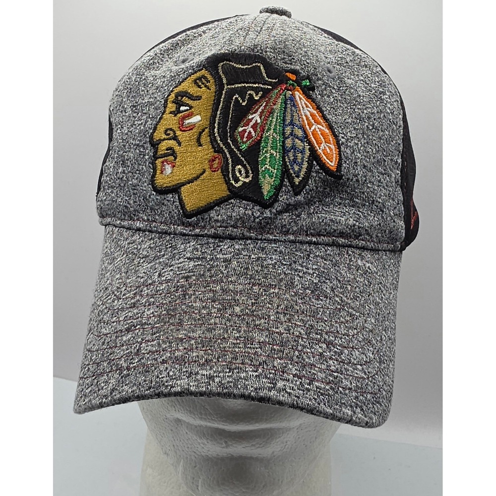 Chicago Blackhawks Zephyr‎ NHL Heathered Gray Black Baseball Cap Strapback Hat